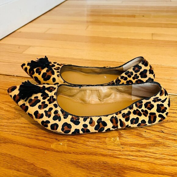 J. Crew Leopard Print Women's Flats Shoes Size 8.5 - Picture 4 of 10